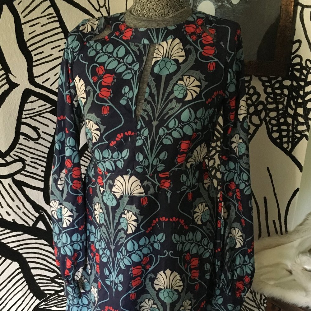 Vintage Inspired Puff Sleeve Dress